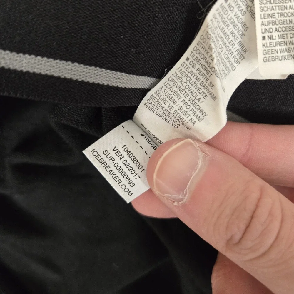 Icebreakers Pants Mens 2XL Black Merino Wool Baselayer BodyFit 260Thermal